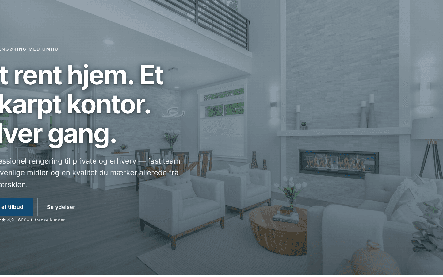 Real website Sitenyx builds for Cleaning